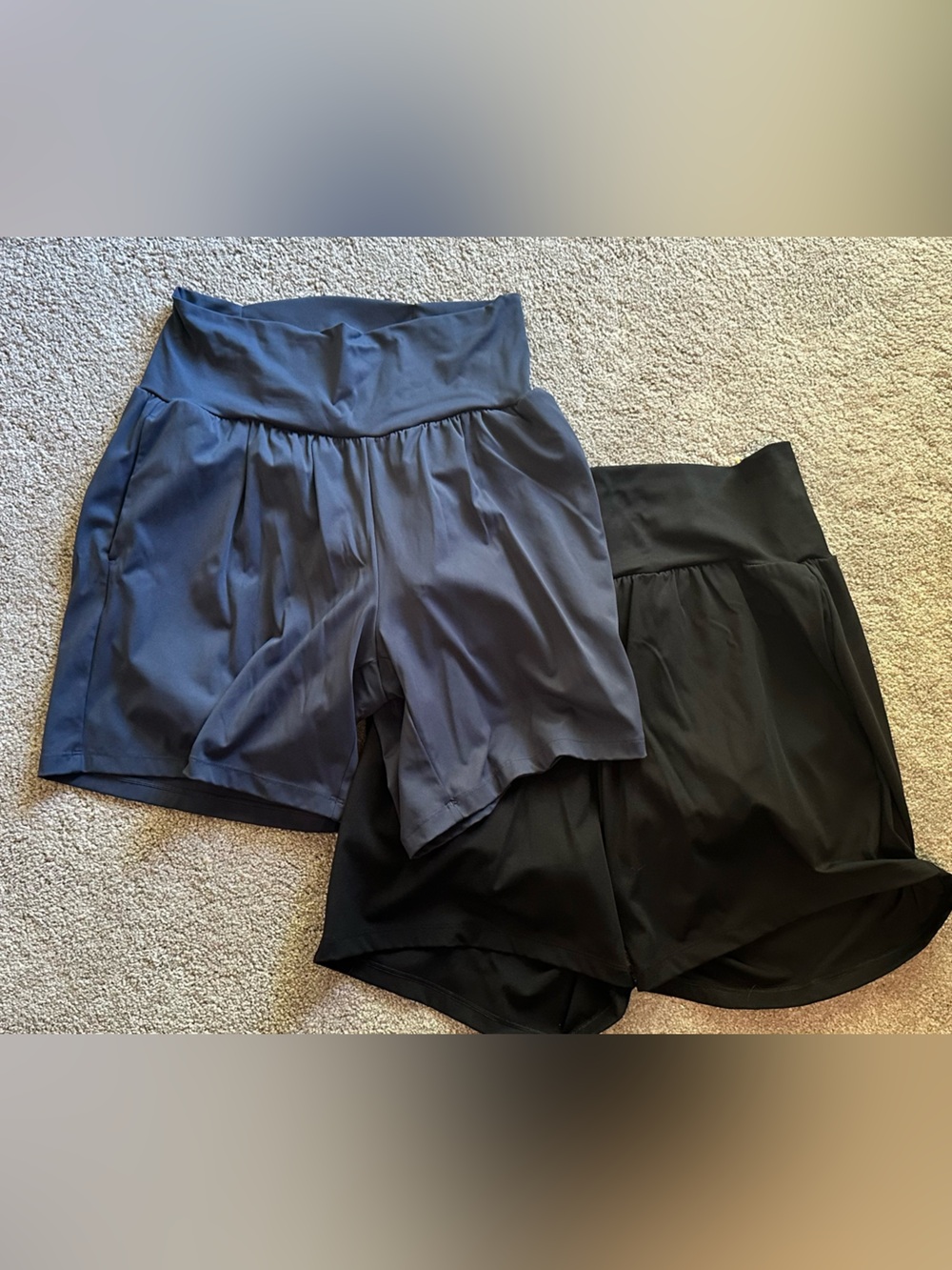 HALARA 2 pack SoftyZero High-Waisted InstantCool Shorts 7 inch with Pockets